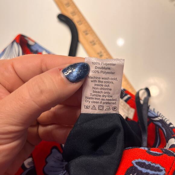 J. Crew Floral Print Pencil Skirt Size 00 - Picture 5 of 8